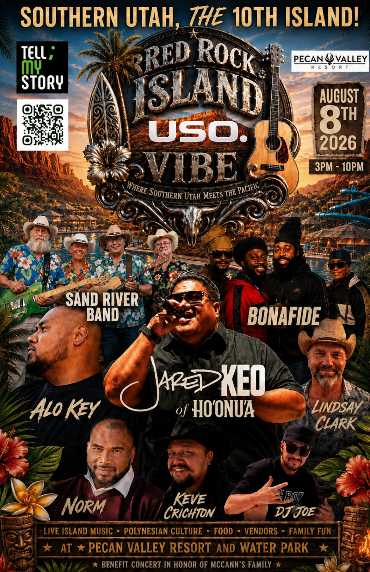 Red Rock Island Vibe — August 8, 2026 at Pecan Valley Resort
