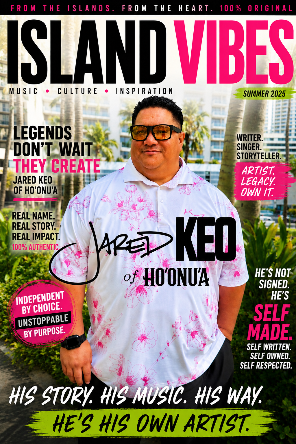 Jared Keo — Island Vibes magazine cover