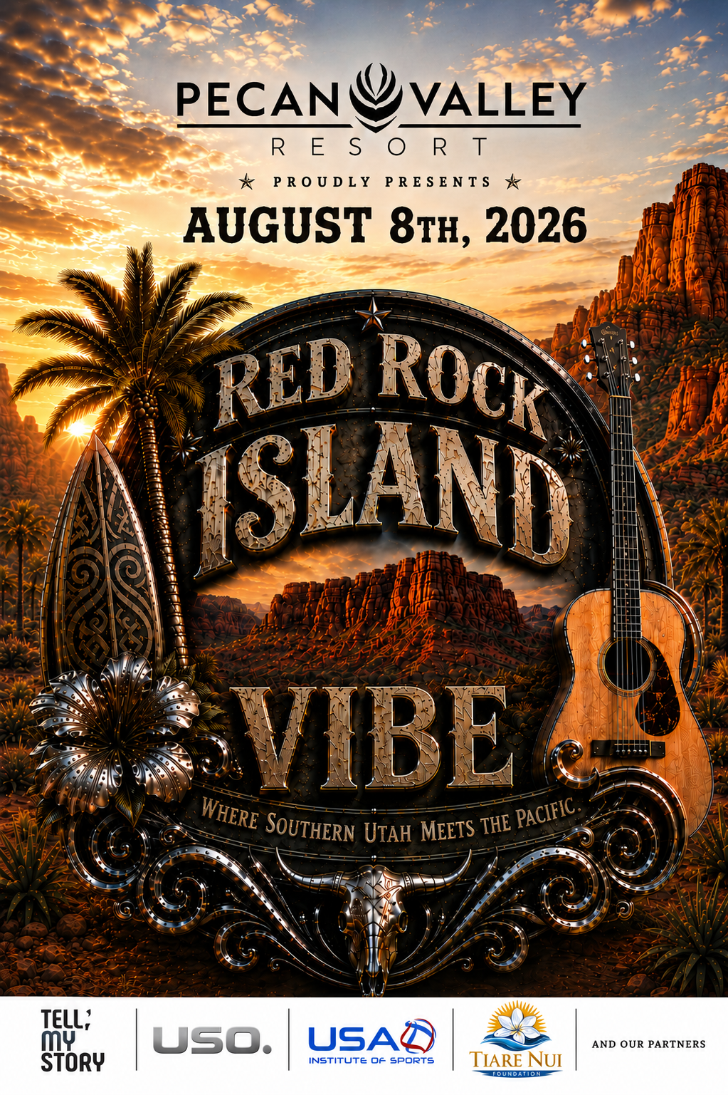 Red Rock Island Vibe — August 8, 2026 at Pecan Valley Resort